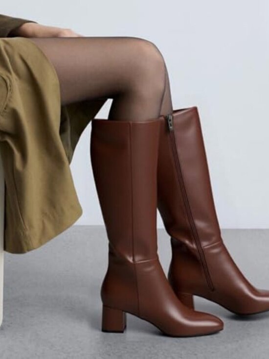 Shoes - 🆕 Knee High Boots Women Block Chunky Heel Women Boots Long Boots Comfortable